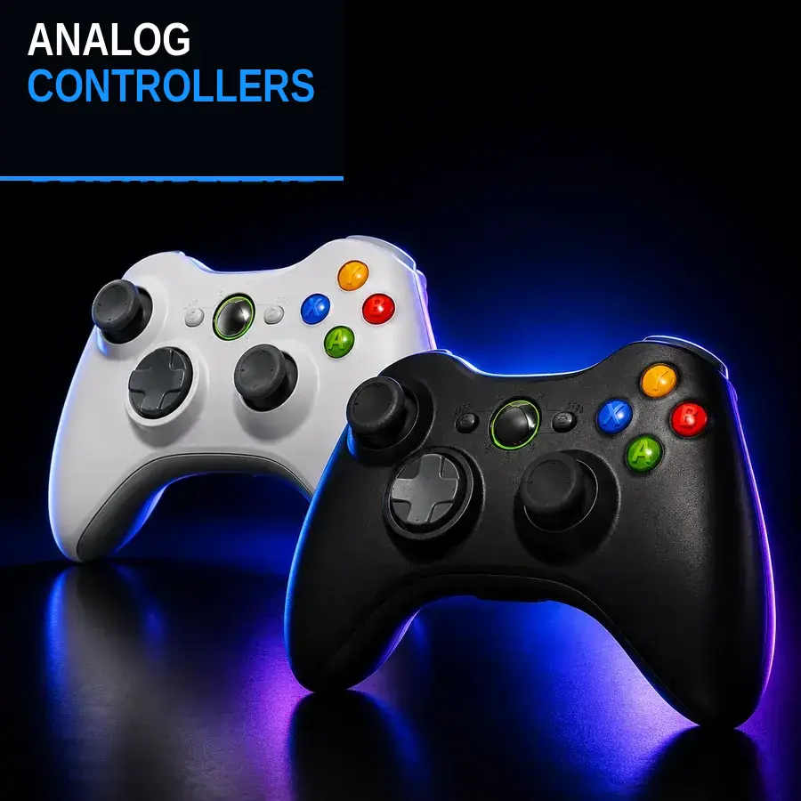 The two analog controllers included with the Modern and Next-Gen game packages