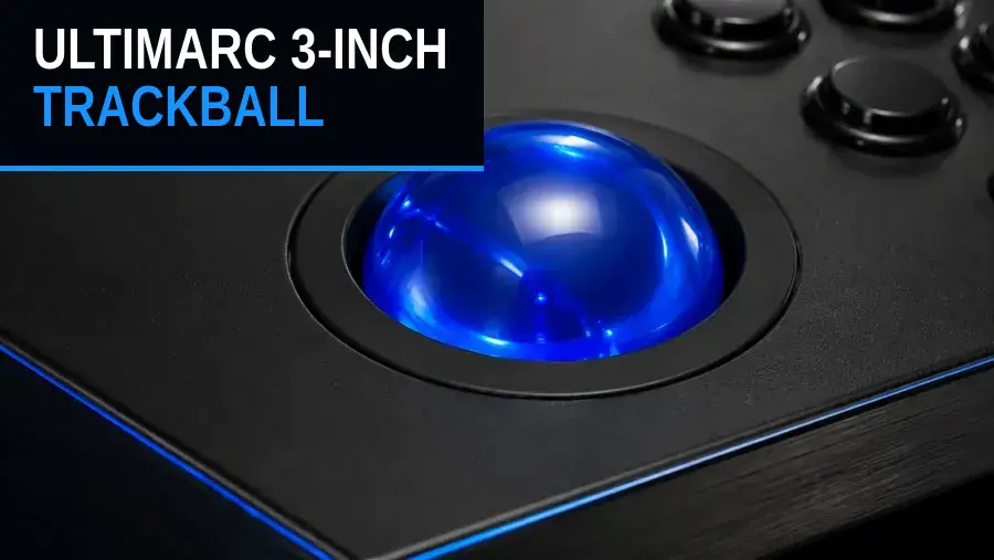 Ultimarc 3 inch Trackball on a Phantom control panel