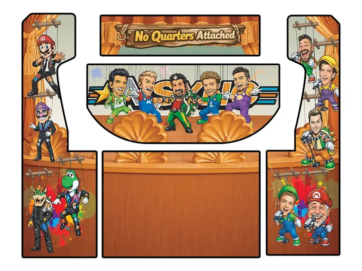 Flat artwork panels for Joey Fatone — No Quarters Attached