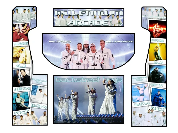 Flat artwork panels for Nick Carter — Millennium: Then & Now
