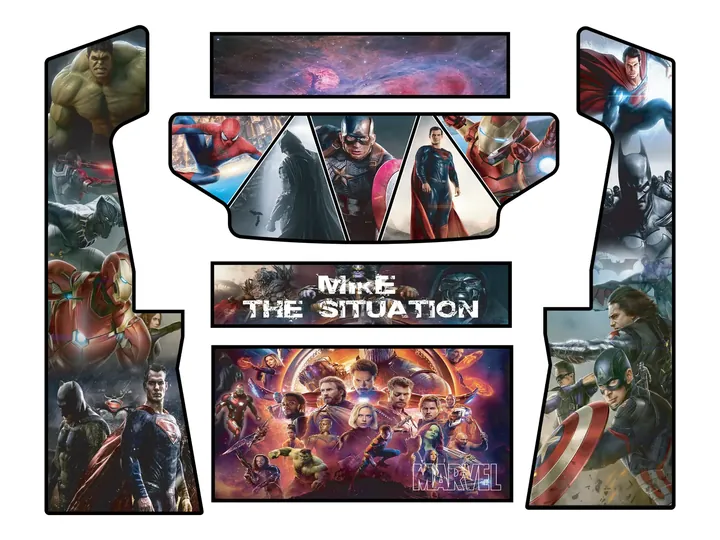 Flat artwork panels for Mike “The Situation” Sorrentino — Situation Arcade