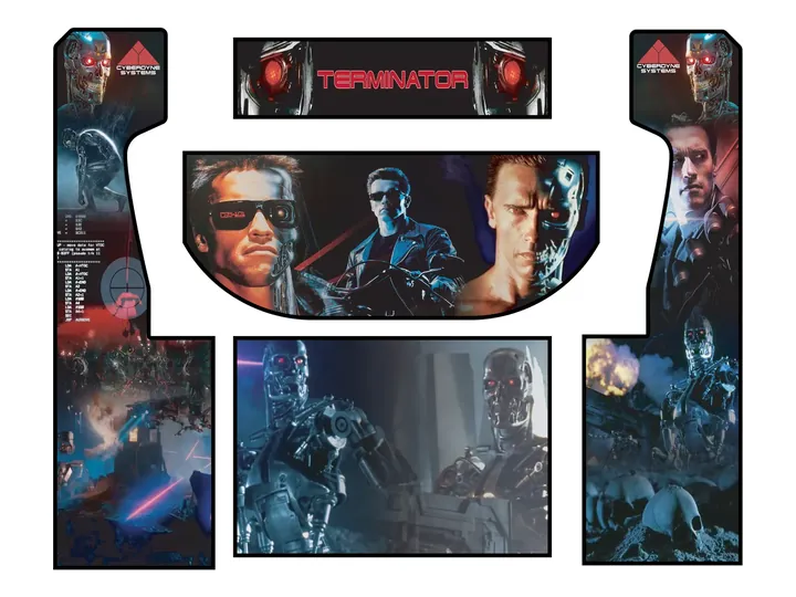 Flat artwork panels for Rob Terry — Terminator