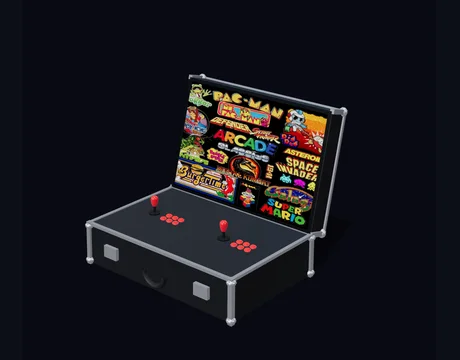 Two-player portable arcade case