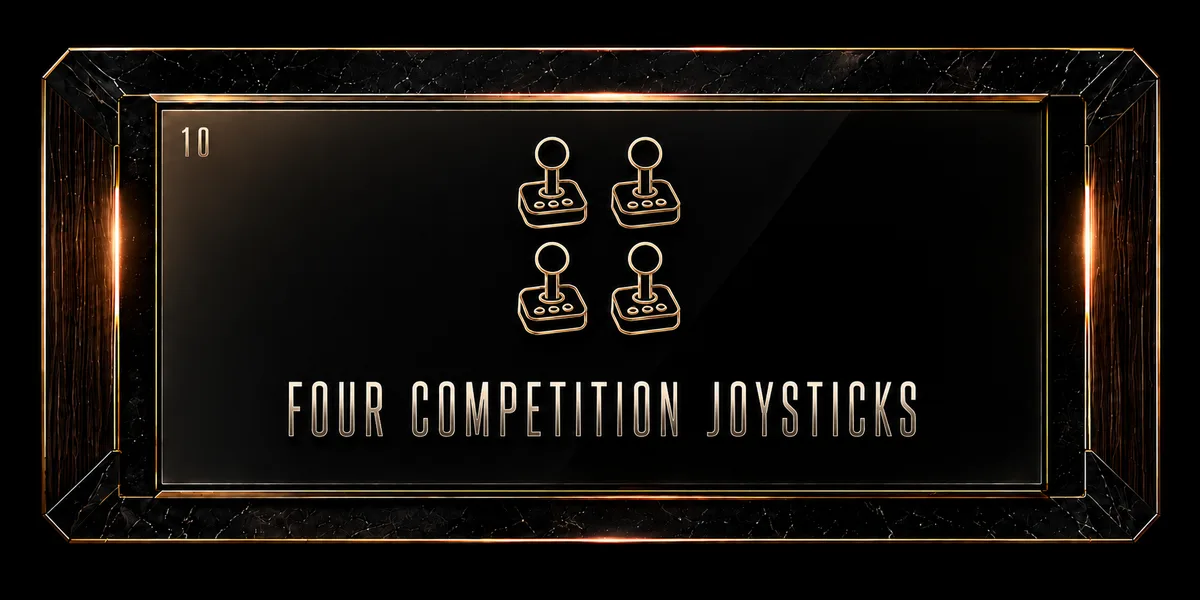 Four competition joysticks