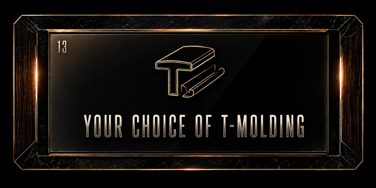 Your choice of T-molding