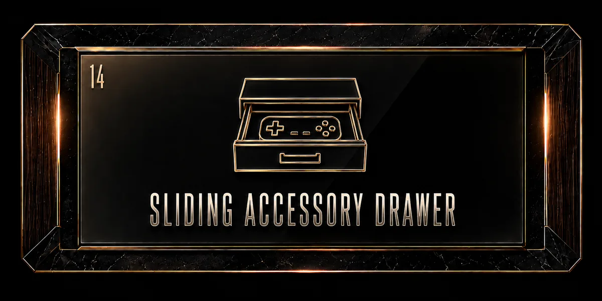 Sliding accessory drawer