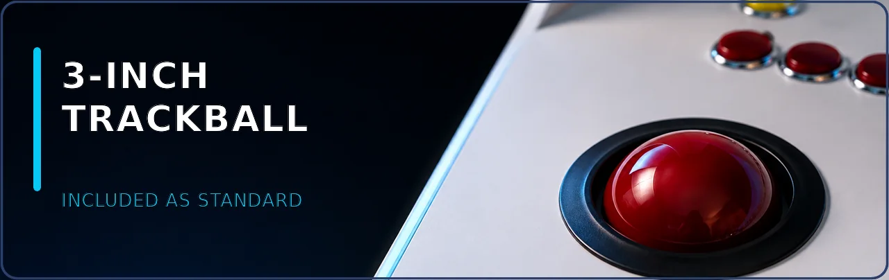 3-inch trackball &mdash; included as standard