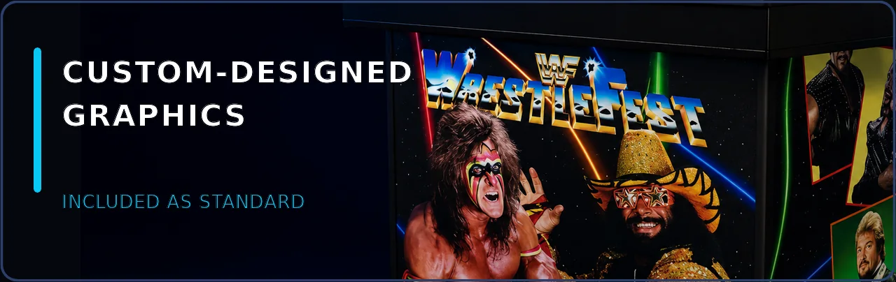 Custom-designed graphics &mdash; included as standard