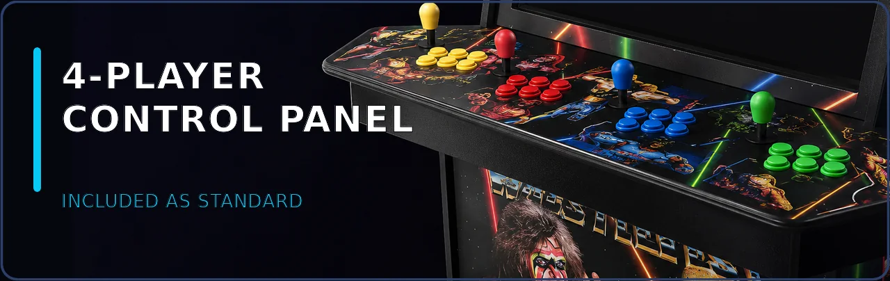 4-player control panel &mdash; included as standard