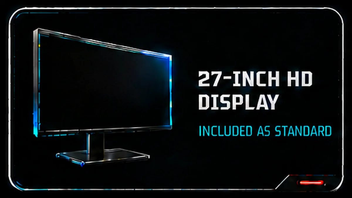 27-inch HD display