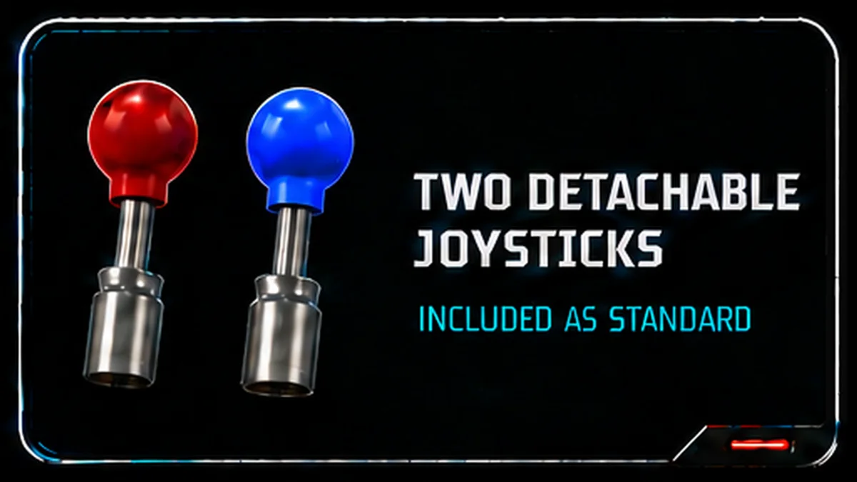 Two detachable joysticks