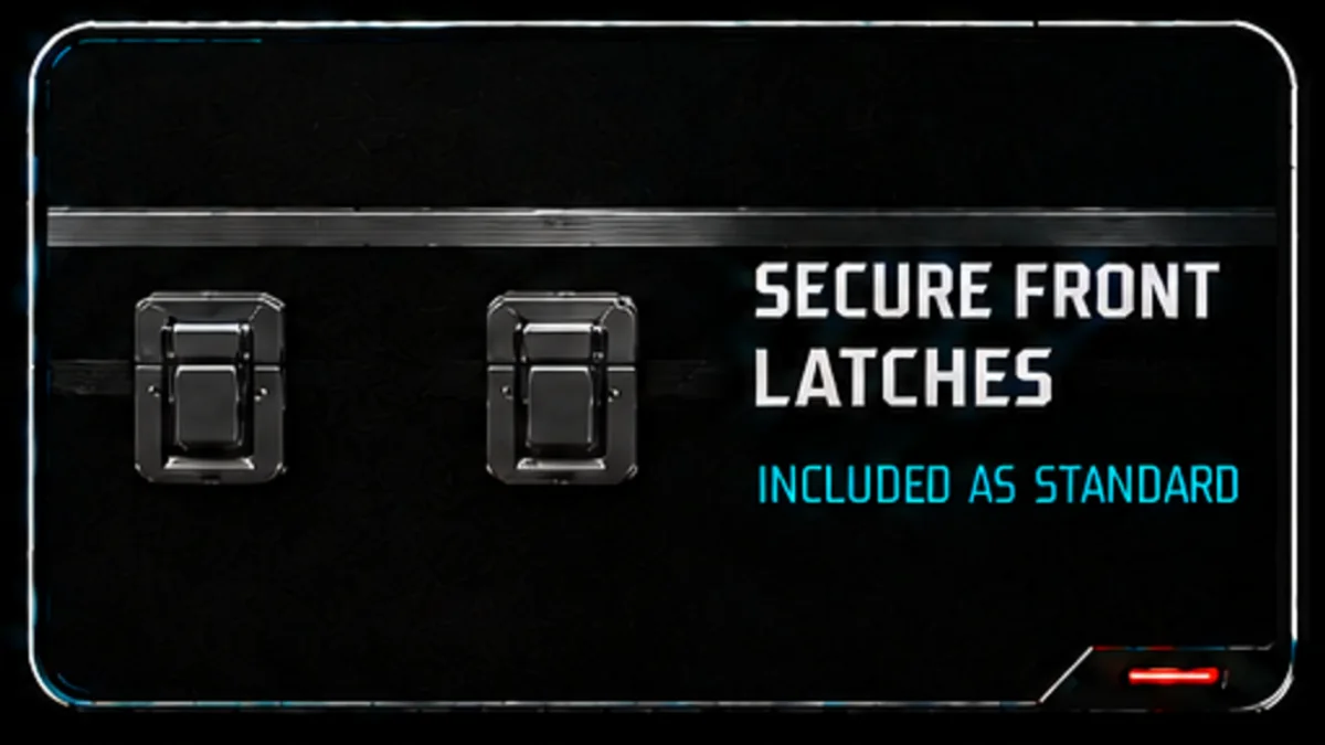 Secure front latches
