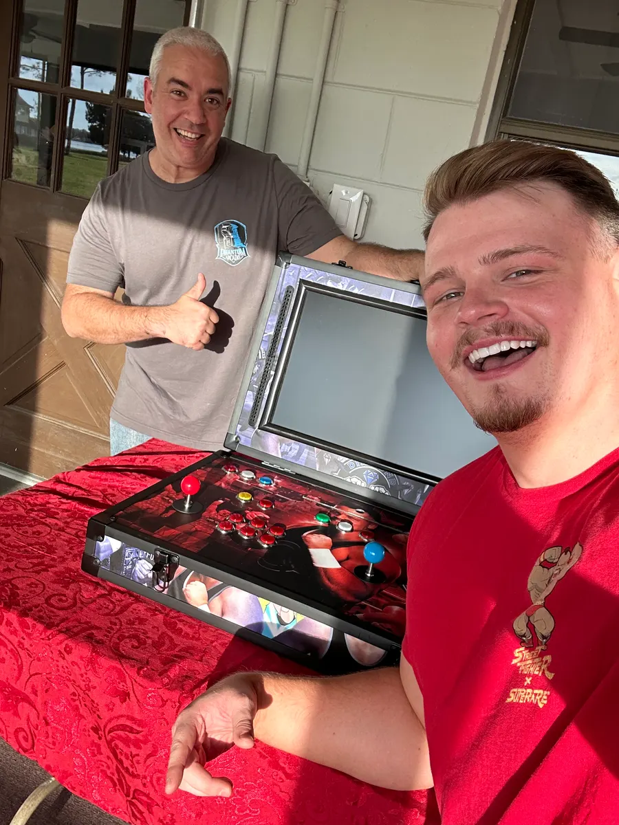Brutus Creed with the Brutus Creed arcade