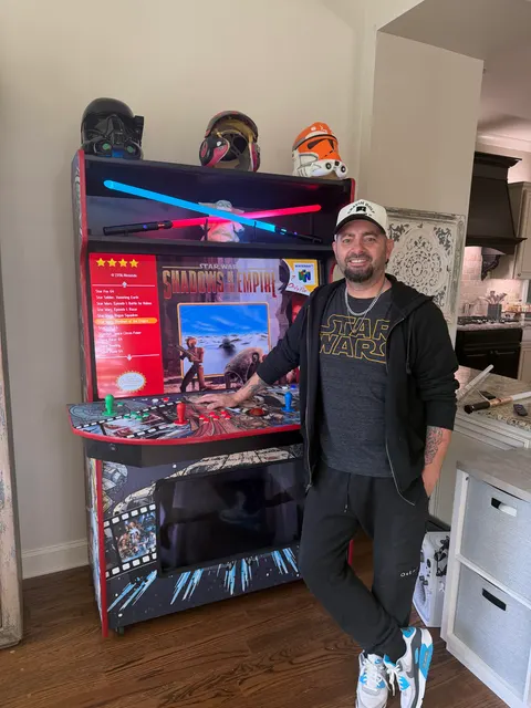 Galactic Family Arcade — Chris Kirkpatrick's custom Phantom arcade