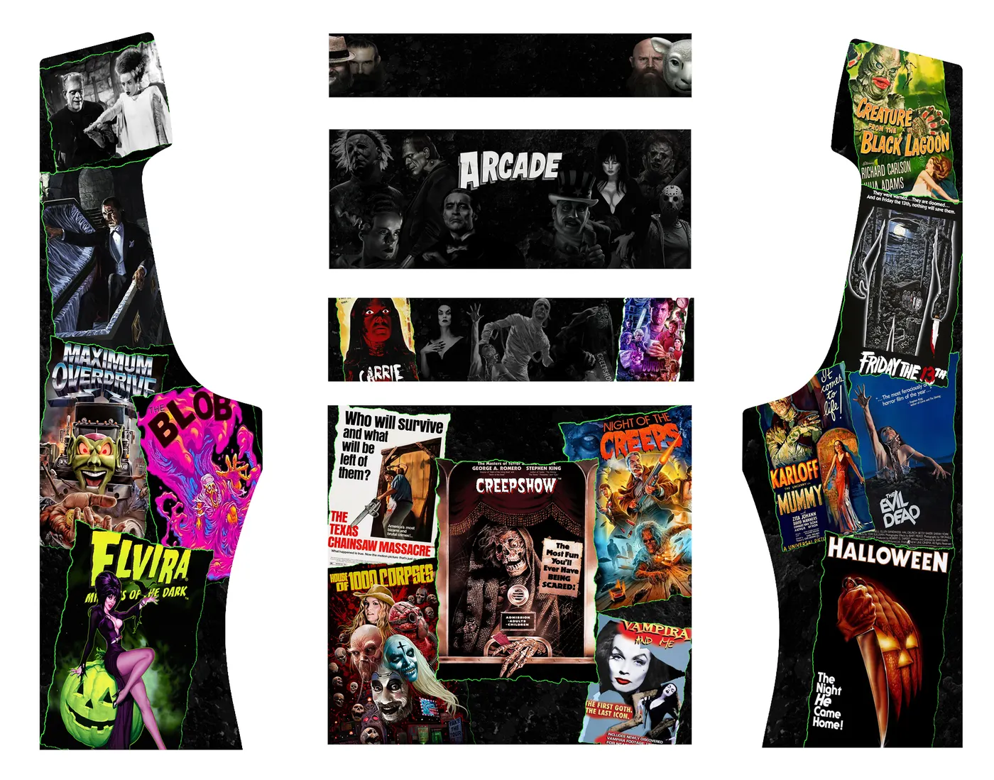 The custom wrap artwork for Midnight Movies Arcade
