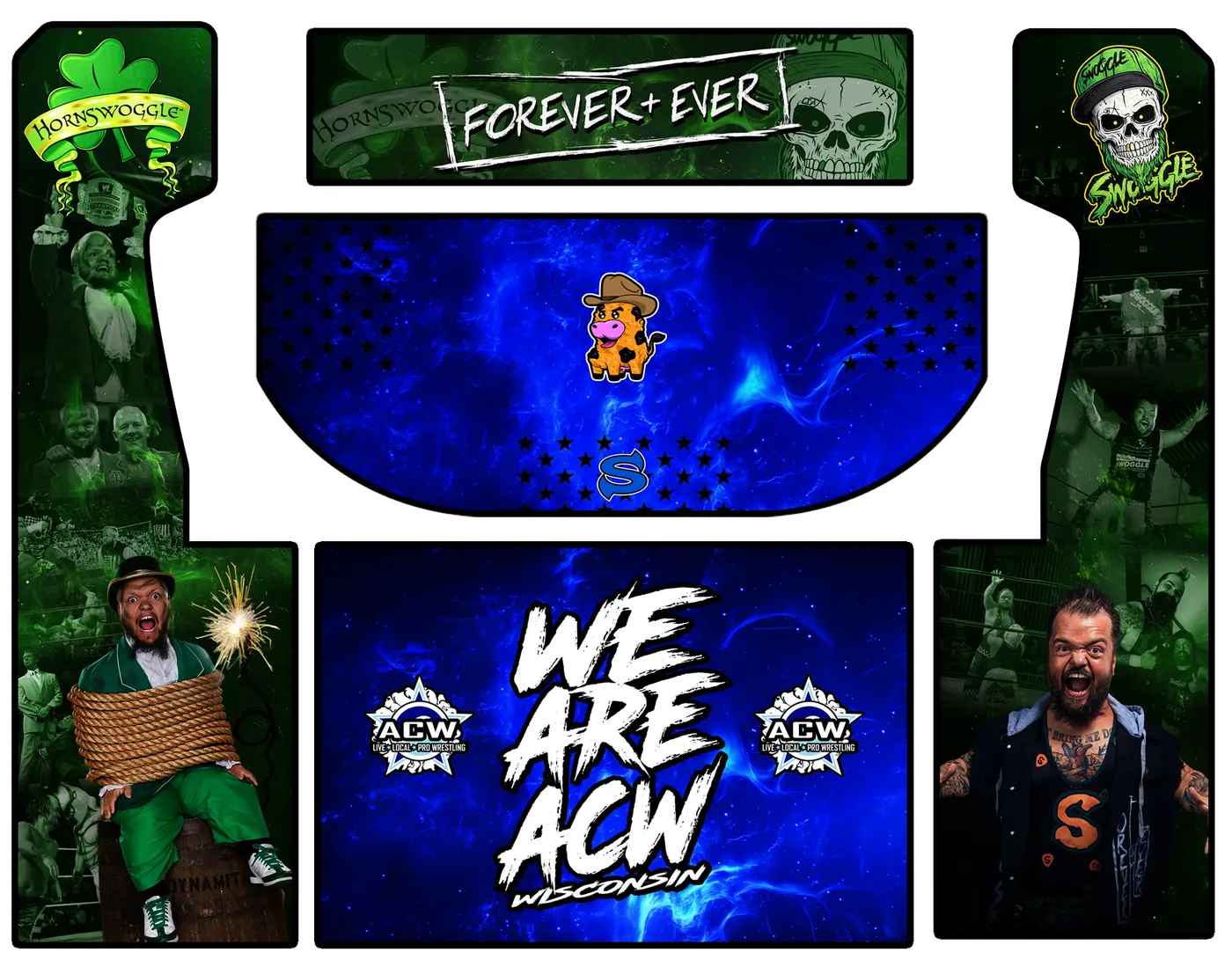 The custom wrap artwork for Irish Legacy Arcade