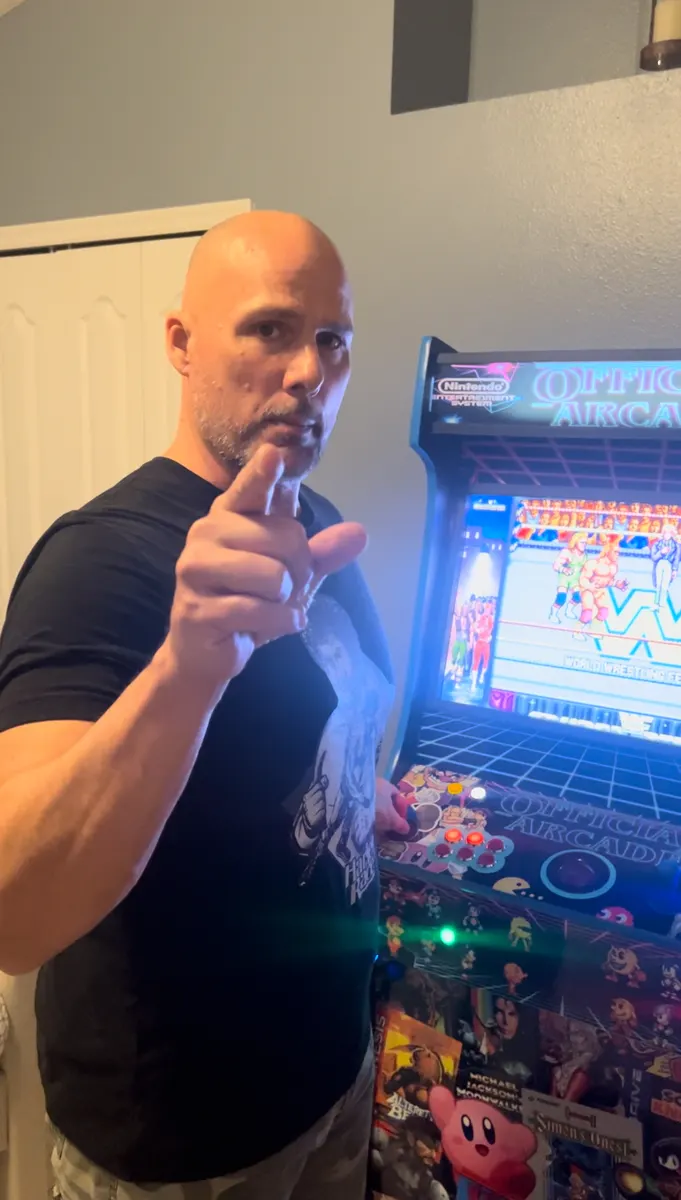 Adam Pearce with It’s Official Arcade