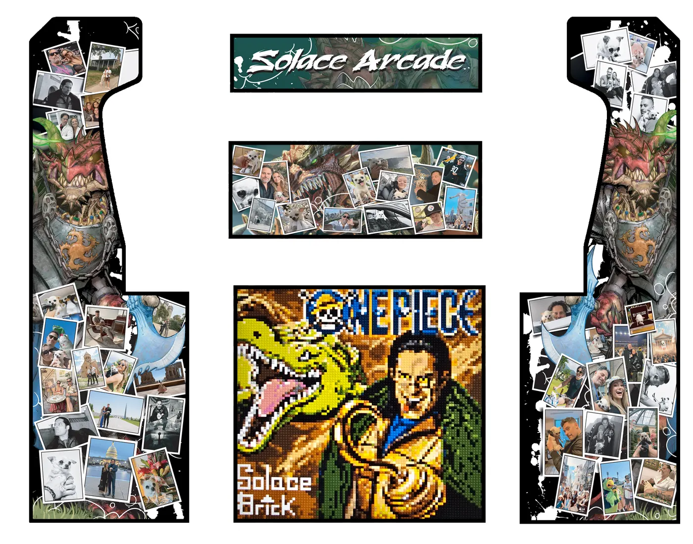 The custom wrap artwork for Solace Arcade