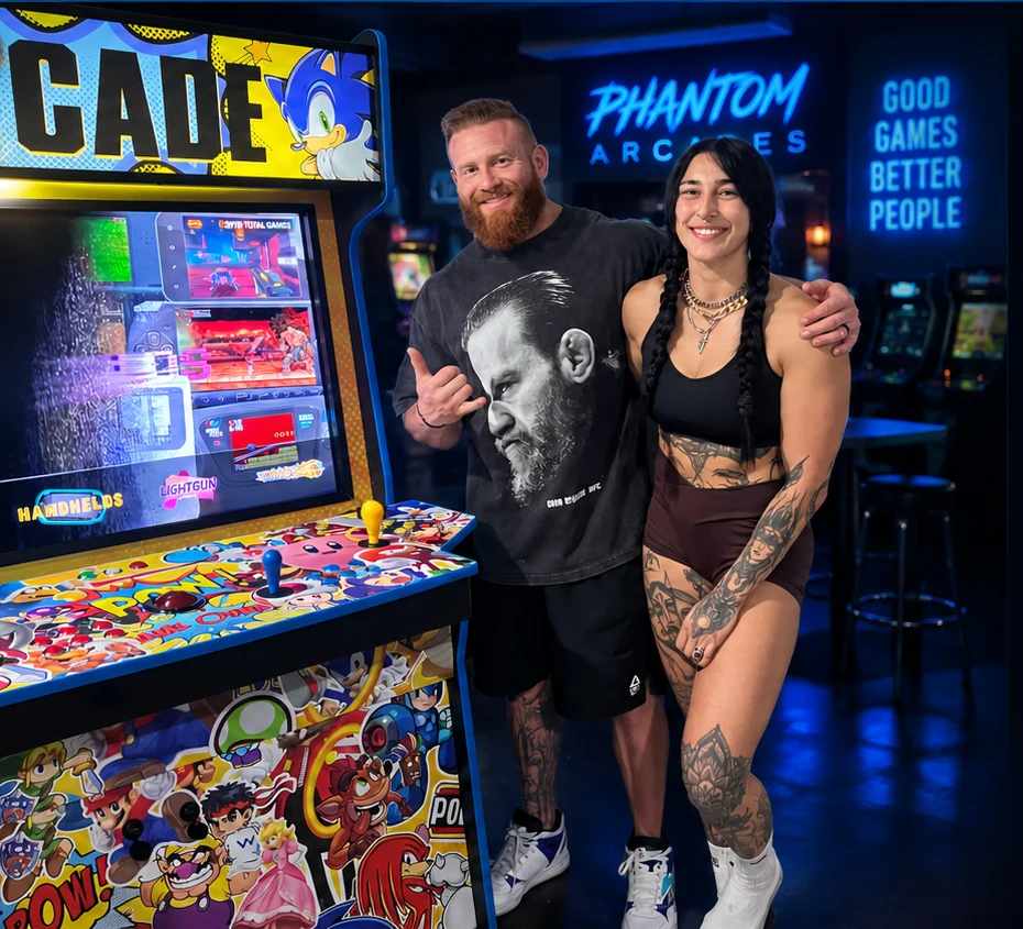 Rhea Ripley & Buddy Matthews with Sticker Bomb