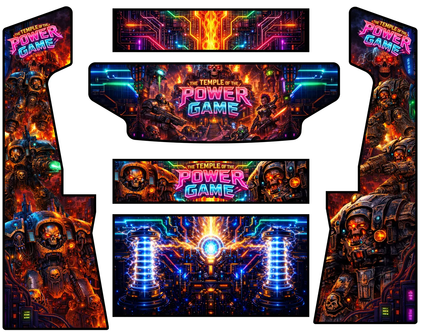 The custom wrap artwork for Temple of Power