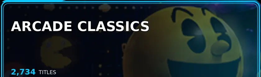 Arcade Classics — 2,734 titles