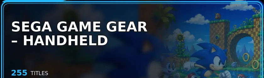 Sega Game Gear – Handheld — 255 titles
