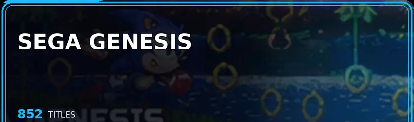 Sega Genesis — 852 titles